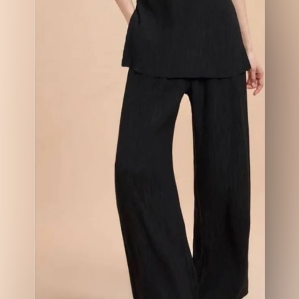La Ligne Black Wide Leg Pants